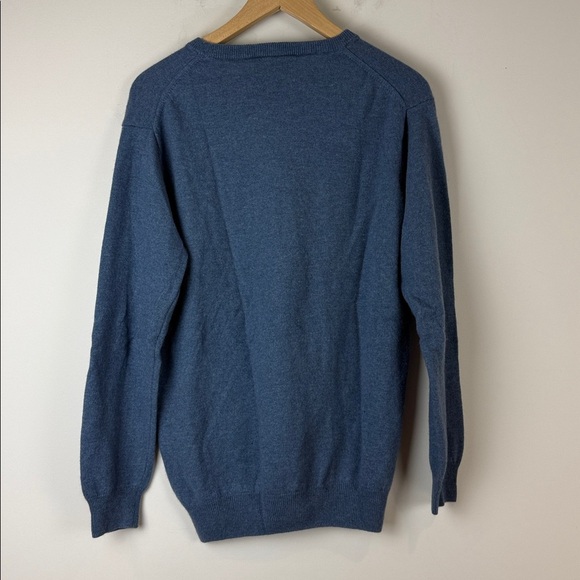 Rodd & Gunn Denim Blue Knit Wool/Cashmere Top Large - Picture 3 of 6